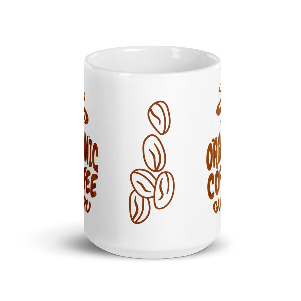 Organic Coffee Guru 15 oz Mug - White Color - https://ascensionemporium.net